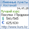http://www.kurs.kz/ - Курсы валют в обменных пунктах г. Костанай и других городах Казахстана